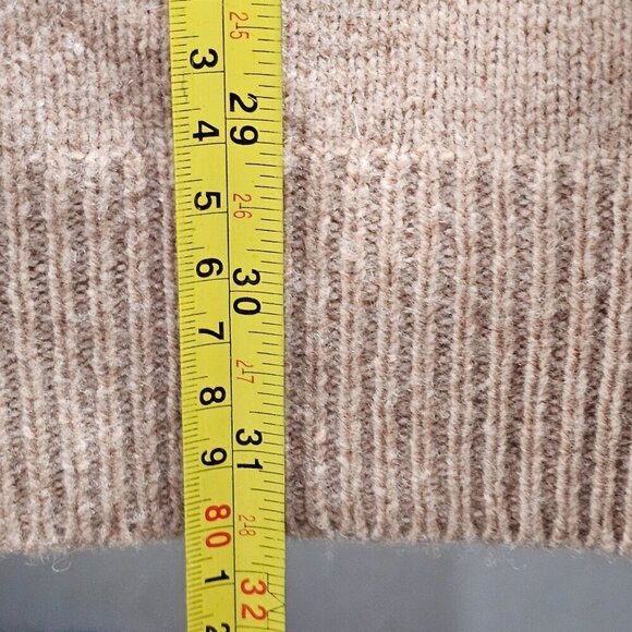 Madewell Camel Merino Wool Sweater Dress With Tie Sleeves Women's‎ Small - Picture 10 of 12